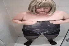 shower in pantyhose.gif